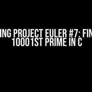 Conquering Project Euler #7: Finding the 10001st Prime in C