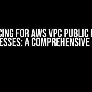 Pricing for AWS VPC Public IPv4 Addresses: A Comprehensive Guide